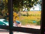 Après un long trajet, qu'une seule envie, baiser ! Le voisin était là ;p 16/16