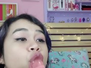 Lila Jordan, Mini dildo, blow job 1/16