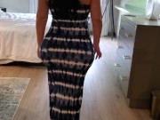 Stranger gets a lucky dick appointment with Crystal Lust in tight dress 1/16