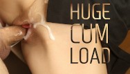 Bisexual cumshot pussy - Close up pussy fuck with huge cum load