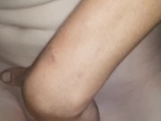 Boobaby riding Boobear in the car at the truck stop headed on vacation.  6/16