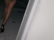 Lea Latina fucks in a construction tower for her first ever porn video 2/16