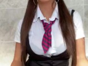 Naughty School Girl Jess Masturbates Till She Squirts! 1/16