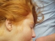 Redhead Cumshot Facial Riding Fat Cock Blowjob  8/16