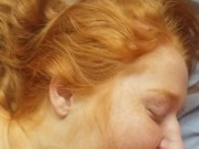Redhead Cumshot Facial Riding Fat Cock Blowjob  9/16