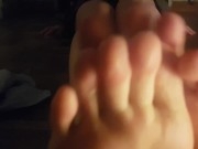 Japanese schoolgirl pouring cream on her feet 16/16