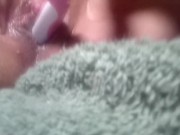 Stretch my peehole wet swollen pussy close up 10/16