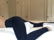 PILLOW HUMPING IN HER TIGHT JEANS 4/16