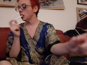 shantastic smoking dancing natural hairy milf dildo bj squirt and orgasm 1/16