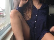 Hot office girl needs a break for her pussy to cum - Katie Adams 1/16