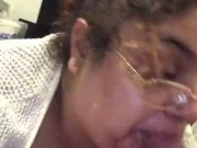 Bbw latina CUM IN MY MOUTH light skin BBC  10/16