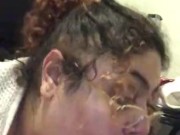 Bbw latina CUM IN MY MOUTH light skin BBC  8/16