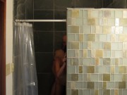 Hidden camera shower sex. Body shaking orgasms 7/16