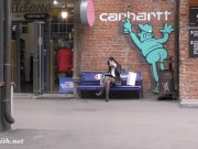 Flashing stockings line with mini skirt by sexy Jeny Smith 4/16