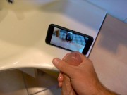 My Wife Caught Me Watching Porn & helps Me With A Rough Latex Handjob 1/16