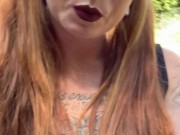 Horny Redhead Seductively Smokes 3/16