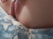 Fingers in the pussy, cock in the ass and cum to face. 10/16