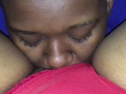 I Ate And Slurped her pussy up Than she rode my strap in reverse 