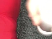 Small blonde teen slut squirts in her yoga pants 1/16