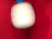 Small blonde teen slut squirts in her yoga pants 16/16