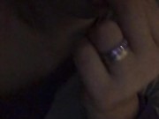 ASMR italiano erotico chiamata erotica tapping lingua dita in bocca 15/16