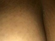 Lightskin big tit ebony riding POV creampie 7/16