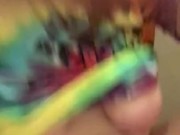 SHH! Nasty little bitch has to be quiet while family is having dinner downs 8/16