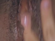 Pequeño chorro con los dedos de mi hijastro estimulando chocho 7/16