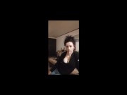 Smoking Jewels Smoking Topless in White Shorts 12/16