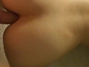 Skinny GF starts sucking, ends up butt fucking 6/16