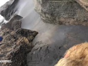 public dark beach fuck with big ass blonde teen creampie and blowjob 15/16