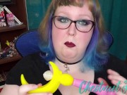BBW reviews and uses Geeky Sex Toys Sailor Girl dildo pussy closeup 15/16