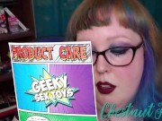 BBW reviews and uses Geeky Sex Toys Sailor Girl dildo pussy closeup 9/16
