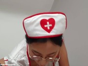 Asian Chinese Nurse Giving a Lovely Blowjob to her Patient (JUNE LIU) ( 刘玥) 7/16