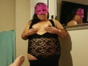 Bbw wife sucks husband's cock after bbc stripclub fuck 1/16