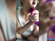 MILF Masturbate Pussy Sex Toys after Reading a Porn Story 1/16
