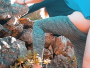 amateur couple public fuck in the forest 3/16