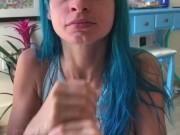 POV Snapchat Sloppy Blowjob Facial with Jewelz Blu 16/16