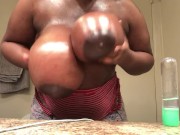 Oiling my titties because why not  12/16