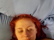 Amateur Deep Throat with a facial 12/16