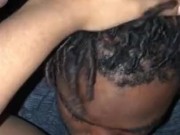 Licking the clit making her legs shake