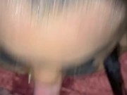 Ebony Amateur gives sloppy head 16/16