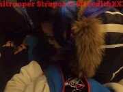 2 girls and 1 guy, douple team blowjob in city bus. Really public.Milf/teen 5/16