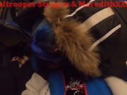 2 girls and 1 guy, douple team blowjob in city bus. Really public.Milf/teen 6/16