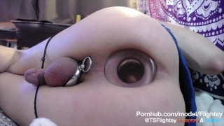 Monster Butt Plug - HUGE Glass Butt Plug Cute Tgirl Stretched - Flightsy - RedTube