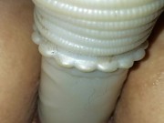 Close up mounted dildo ride 4/16