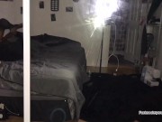 Testing the angle fucking my strap 15/16