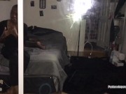 Testing the angle fucking my strap 16/16