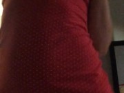 Stripping in my bedroom .. watch me in my red lingerie 1/16