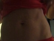 Stripping in my bedroom .. watch me in my red lingerie 2/16